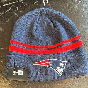 NFL Patriots New Era‎ Cuff Knit Hat Navy/Red